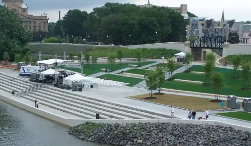 A levee system in Wyoming - Wilkes Barre Terrace and Portal